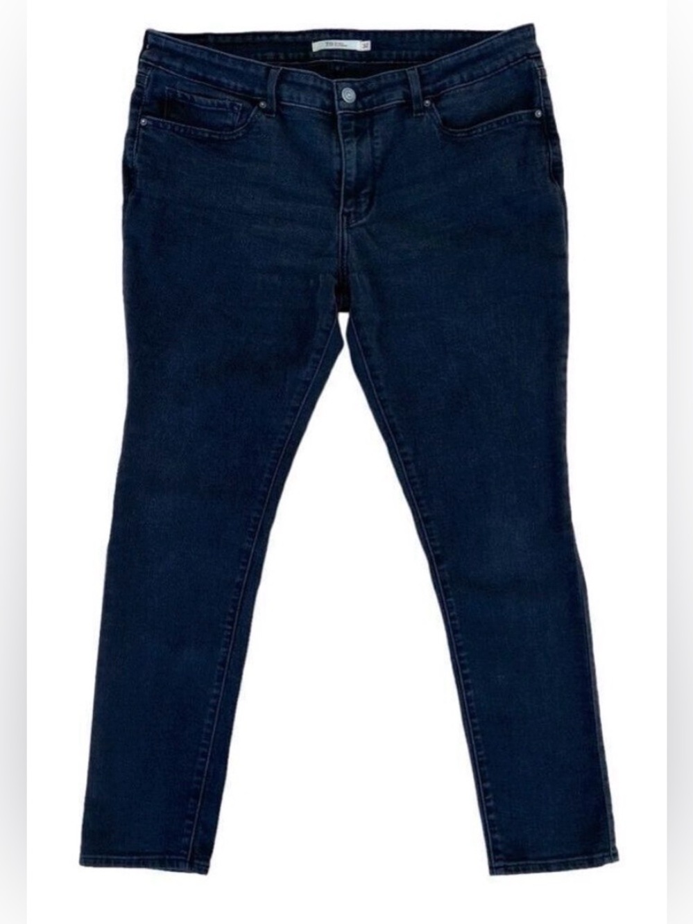 Levis 711 skinny jeans high rise waist flattering stretchy denim plus size 32